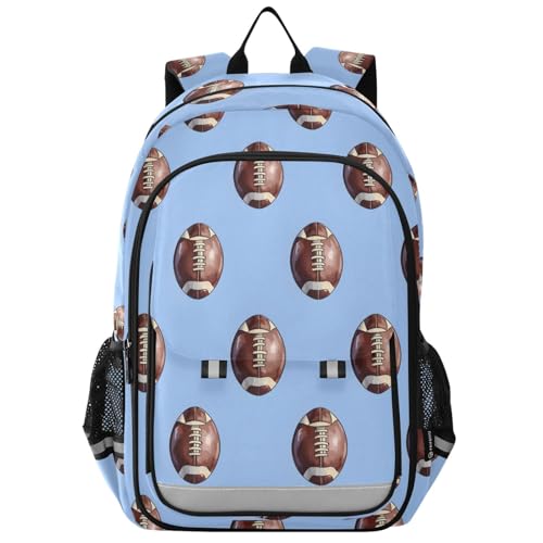 Sac à dos pour ordinateur portable motif football américain, cadeau idéal rentrée scolaire enfants