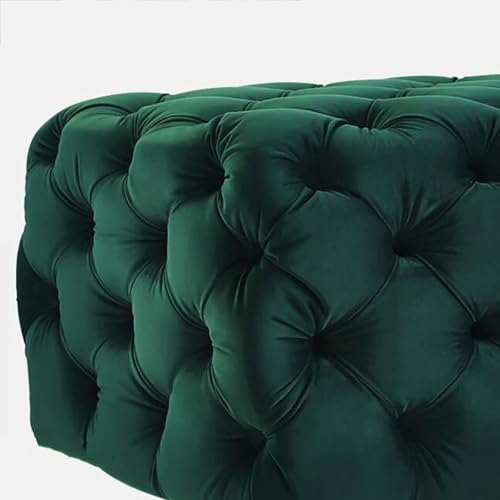 Banc capitonné en velours de luxe comme meuble d'appoint - 4