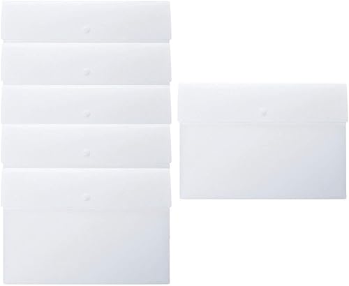 Miniatura 1 de AKOAK Carpetas de archivos impermeables de plástico PP (con botón a presión), soporte grueso para archivos A4 o papel tamaño carta en la oficina y