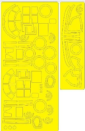 1/48 Douglas A-26C-15 Invader - Color schemes 1 and 2 EXPERT kabuki masks all windows including inner side masks, wheels, other clear parts, yellow stripes on bombs (designed to be used with ICM kits)