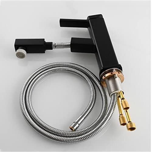 Robinet de lavabo extractible résistant en laiton pour laver facilement la vasque - 6