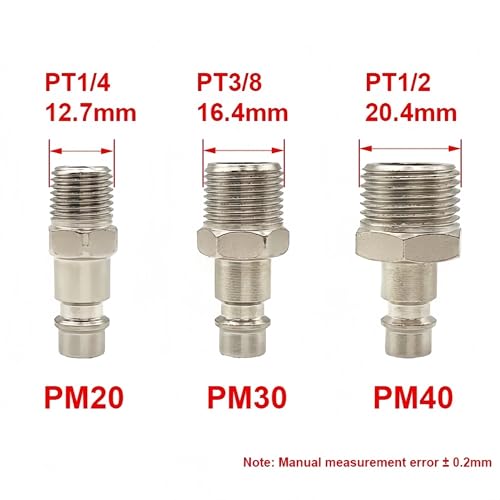 Accesorios de compresor de aire SM40 para conexión rápida de herramientas 2 Uds 6