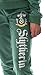 Harry Potter Juniors' Hogwart Castle House Slytherin Crest Fleece Jogger Pajama Set (MD)