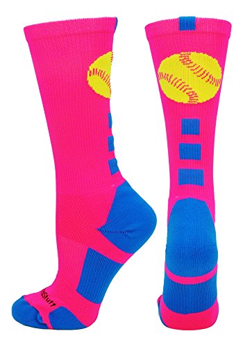 Sox Footwear Neon Slide Pink Socken | Performance Socks Mit Smileys