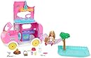 Barbie Camper, Chelsea 2-in-1 Playset with Small Doll, 2 Pets & 15 Accessories, Vehicle Transforms into Camp Site (Amazon Exclusive)