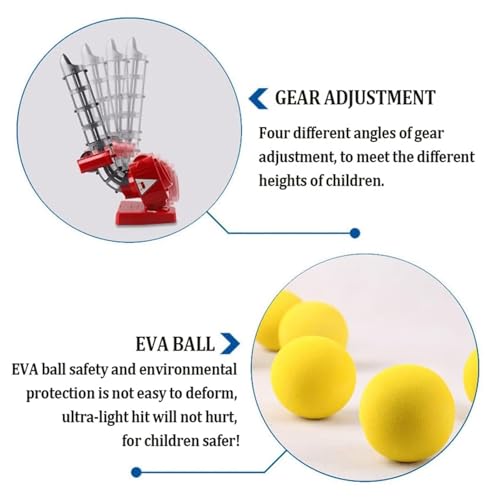 Macchina automatica di lancio di baseball con l'istruttore di auto-movimento e le palle per la pratica dei bambini e degli adulti