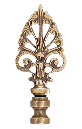 Image of B&P Lamp 3 3 /8 inch Finial W /Antique Brass Finish