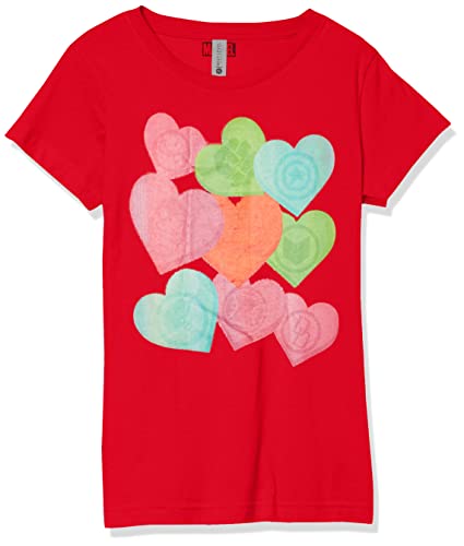 Marvel Little, Big Classic Candy Hearts Girls Short Sleeve Tee Shirt