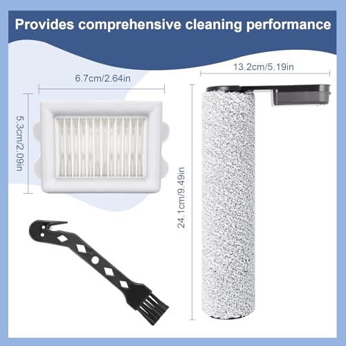 Filtros HEPA para Roborock Flexi Lite y rodillo de cepillo de repuesto para aspiradora escoba 4