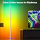 MIWATT LED Stehlampe Wohnzimmer, 140cm Ecklampe RGB Dimmbar mit Fernbedienung und APP, 16 Millionen Farben, Musikmodi, DIY-Modus & Timing -Funktion für Schlafzimmer, Spielzimmer, Büro, Lesesaal