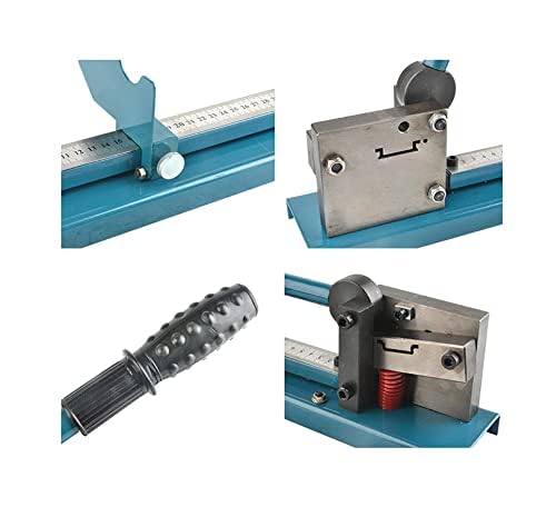 Utensile da taglio per guida DIN per progetti elettrici, design da banco da 35 mm con righello da 50 cm, doppia scanalatura per taglio in acciaio e alluminio
