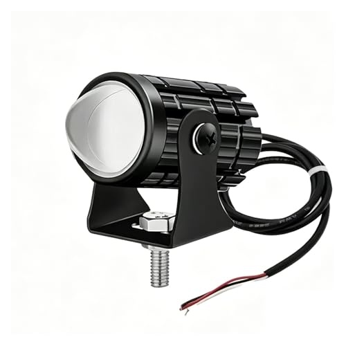 Faros de carretera moto antiniebla con lente de proyector doble color 2 uds