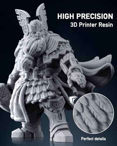Image of SUNLU ABS-Like 3D Printer Resin, 405nm UV Curing Photopolymer Rapid 3D Resin for 2K 4K 6K 8K LCD /DLP /SLA 3D Printers, Non-Brittle & High Precision & Low Shrinkage, White 1KG