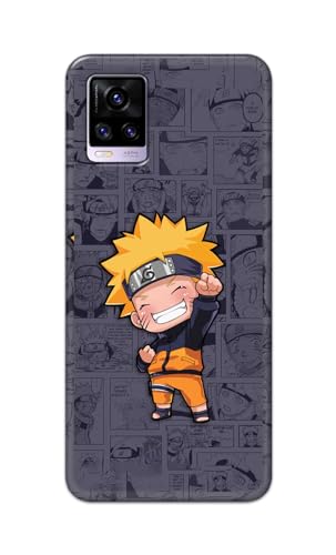 Image of Plastic Printfidaa Printed Hard Back Cover Case For Vivo V20 | Vivo V20 2021 Back Cover (Famous Anime Cartoon Character) -112, Grey
