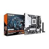 GIGABYTE B840M GAMING PLUS WIFI6E AMD AM5 mATX Motherboard, Support Ryzen 9000/8000/7000 Series, 8+2+2 Power Phase, DDR5, 2x M.2, PCIe 4.0, USB-C 3.2 Gen 1, WiFi 6E, GbE LAN, EZ-Latch, 3-Year Warranty