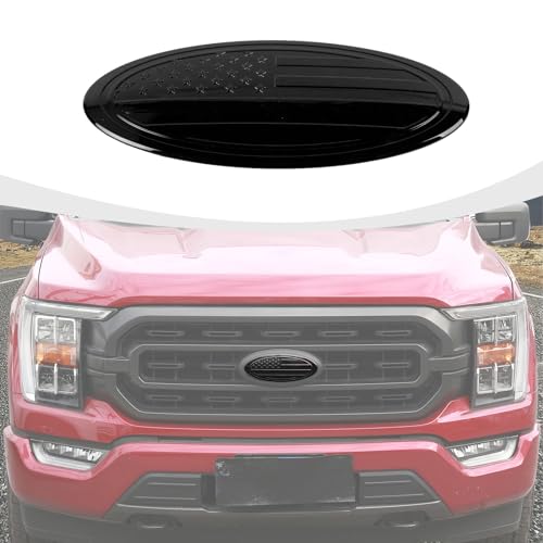 Emblema para Ford F150 2015-2024 con diseño de bandera americana negra