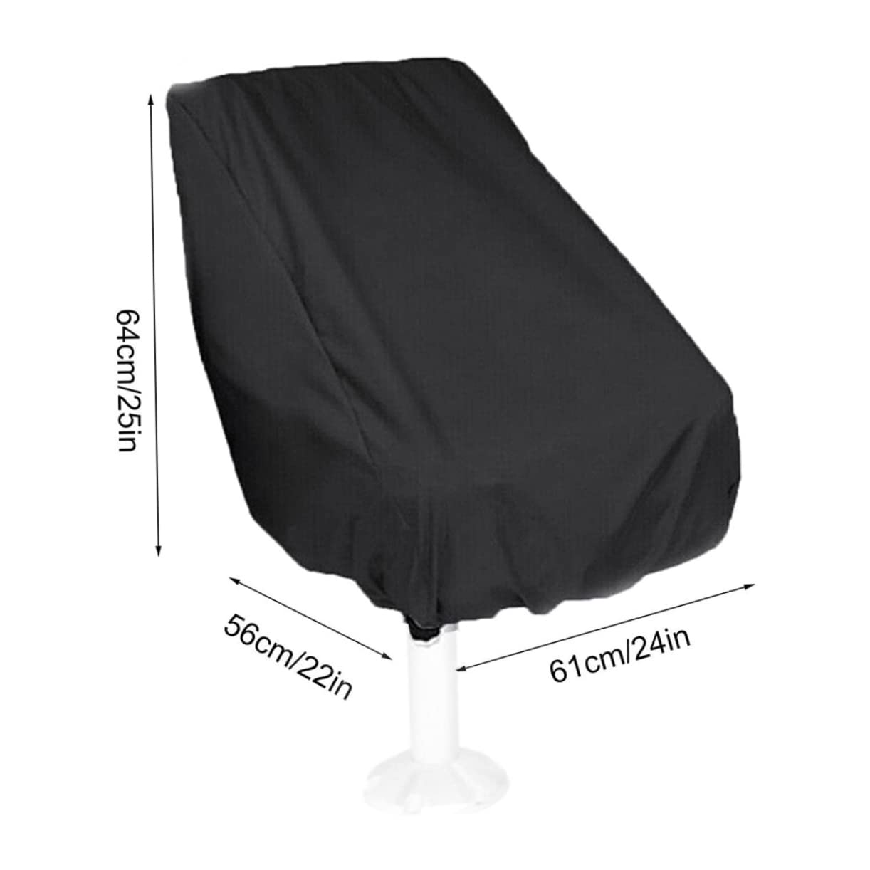 Toddmomy Captain's Seat Cover Pontoon Boat Seats Oxford Fabric Replacement Waterproof Yacht