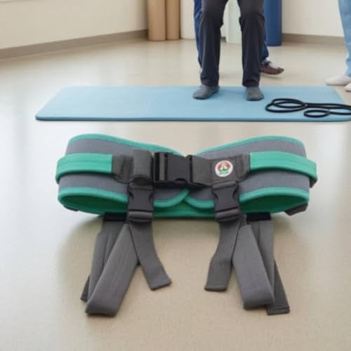 Cinturón de transferencia con perneras y arnés de elevación de pacientes ajustable para casa 4