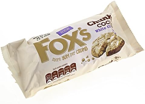 Fox's Biscuit Chunkie Cookies, White Chocolate Chunks, 180 g