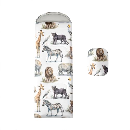 Feelyouafari Animals Kids Sleeping Bags for Camping Cartoon miniatura 1