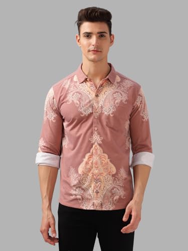 Image of BULLMER Trendy Regular Fit Striped Causal Full Sleeve Shirt for Men.