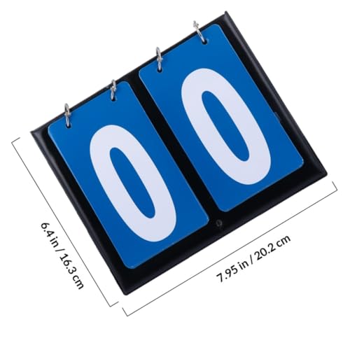 Marcador Manual Doble Cara para Baloncesto Azul miniatura 2