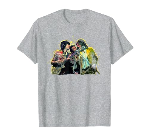 TV Times Rod Stewart with The Faces and Ronnie Wood T-Shirt, Men, Heather Grey, Small