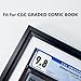 trlry Single Graded Comic Book Frame for Standard CGC Graded Comic Books,Solid Wood Black Moulding