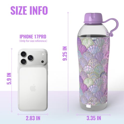 Image of 2-in-1 Vacuum Insulated Steel Water Bottle, 18 oz, Leak-proof Design, BPA-free, Compatible with Cup Holders, Dishwasher Safe, Durable Stainless Steel Material, 2 Lid Options, Purple shell
