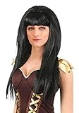 Fun Costumes Womens Xena Black Synthetic Adult Wig Standard