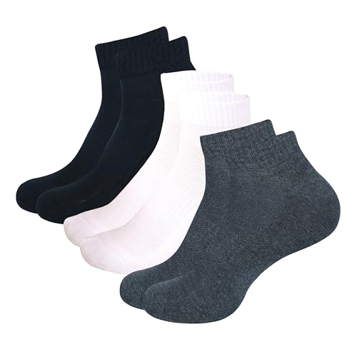 Image of Women Cotton Ankle Socks Soft Comfortable Durable Breathable Reinforced Double Layer Cushioned
