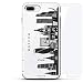 Produktbild Landmarks: Moscow Black & White Skyline - Luxendary Air Series 360 Bundle: Transparente Schutzhülle mit 3D-Druck und Luftkissen + Hartglas für iPhone 8/7 Plus