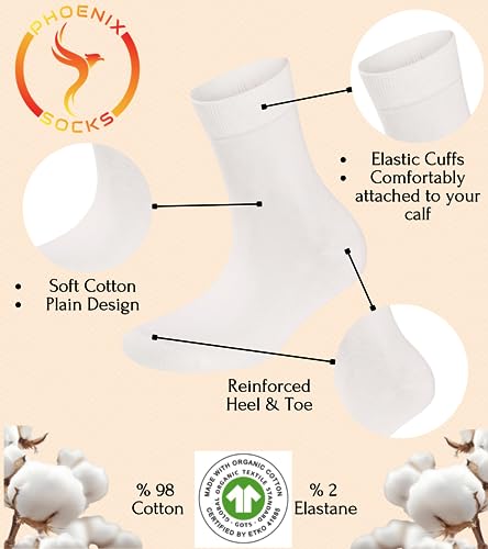 Image of Women's 3 Pairs Cotton Crew Midcalf Socks, Soft & Comfortable Dress Hosiery in Pastel Colors (36 /40)