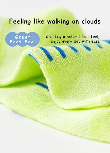 1-12 Years Toddler Boy Thin Mesh Sports Socks Stretch Seamless Breathable Crew Socks 5 Pairs3