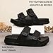 Lidardar Men's Sport Sandals Comfort Fashion cushioning Lightweight EVA Non-Slip Slides with Arch Support, Adjustable Double Buckle, Soft Breathable Fabric for Summer, Beach, Home Outdoor Use