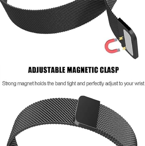 Image of 22 MM Strap, Compatible with Galaxy Watch 3 45mm /Sam-sung Galaxy Watch 46mm /Gear S3 Frontier /Classic Band, 22mm Stainless Steel, Metal Strap for Galaxy Watch 46mm Smartwatch