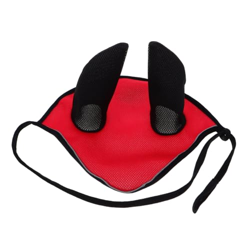 Happyyami Horse Ear Cover Mesh Fabric Horse Bonnet for Breathable Comfort