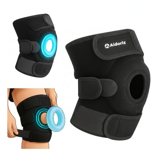 Image of Knee Cap with Built-in 5mm Gel for Knee Pain, Knee Support for Women and Men Knee Pain, Knee Caps for Women for Pain Relief, Knee Brace for Ligament Tear, Osteoarthritis, Joint Pain, Univeral Size (Pack of 1)