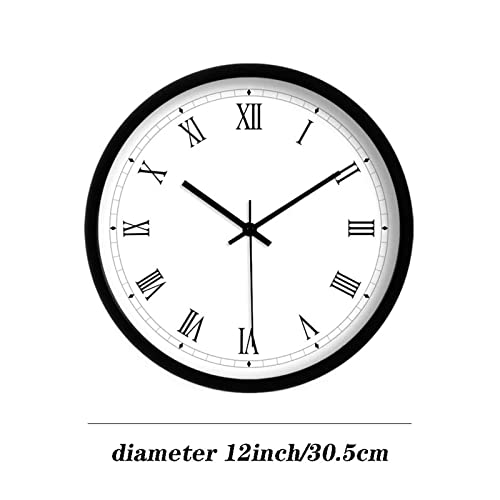Horloge murale haut de gamme chiffres romains et mécanisme quartz