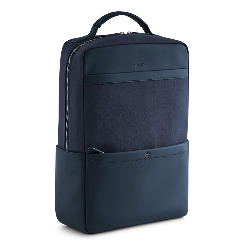 Barrett Backpack for Laptop upto 14.3 inches, 19 L Capacity | Vegan Leather with Durable Canvas Material | Water Resistant | Ideal for Travel, Office, Students | Padded Straps-image-26