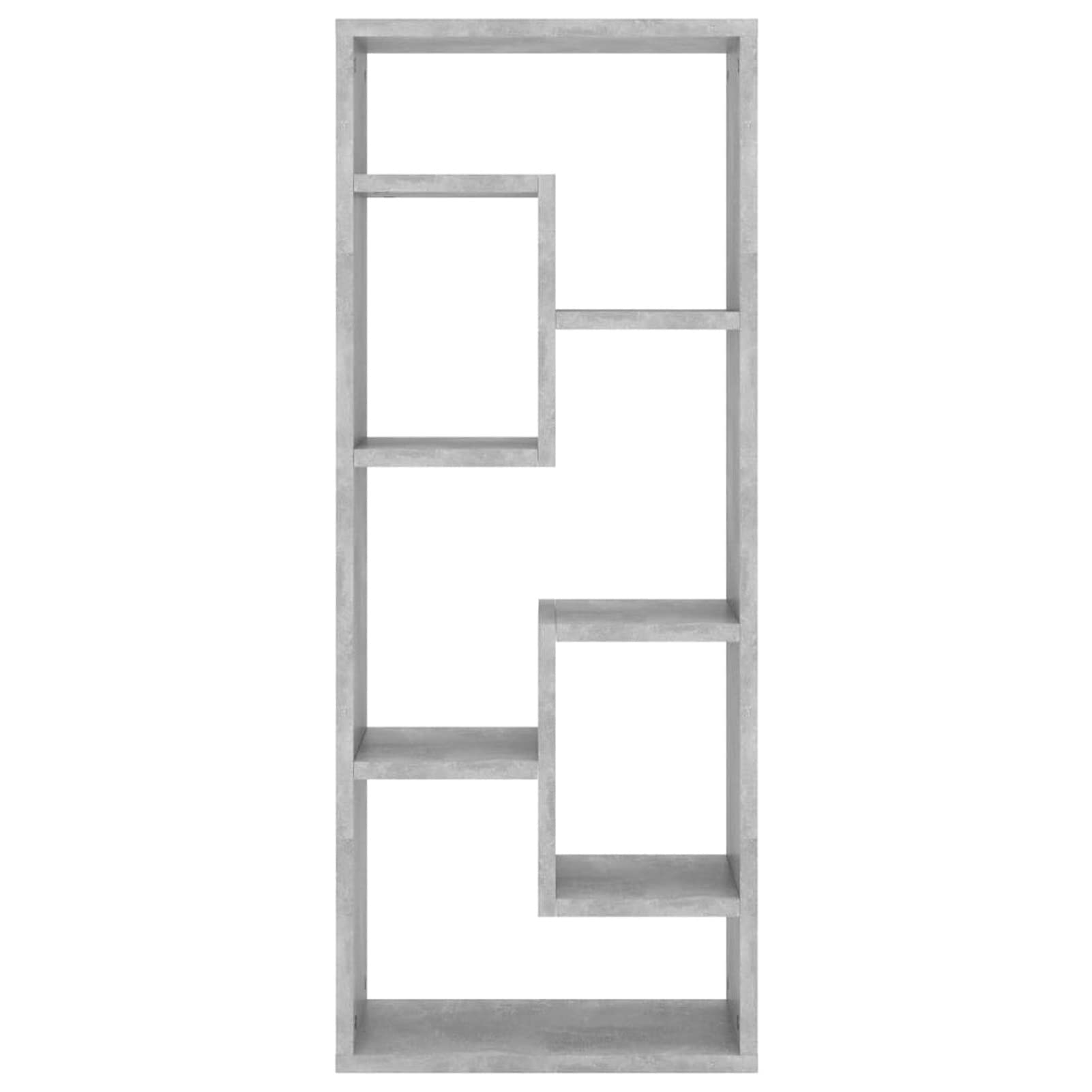 Gecheer Mensola sospesa, scaffale a muro, 36 x 16 x 90 cm, legno multistrato, grigio cemento, for ufficio, bagno, camera da letto, soggiorno, cucina