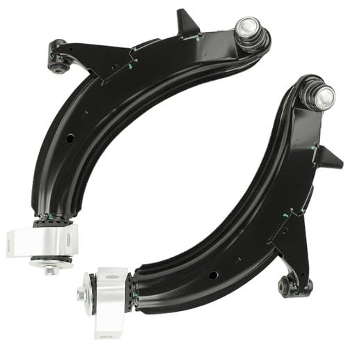 Image of Detroit Axle - 8pc Front End Suspension Kit for 2003 2004 2005 Subaru Forester 2 Lower Control Arms with Ball Joints Assembly 2 Sway Bar Links 4 Inner Outer Tie Rod Ends Replacement