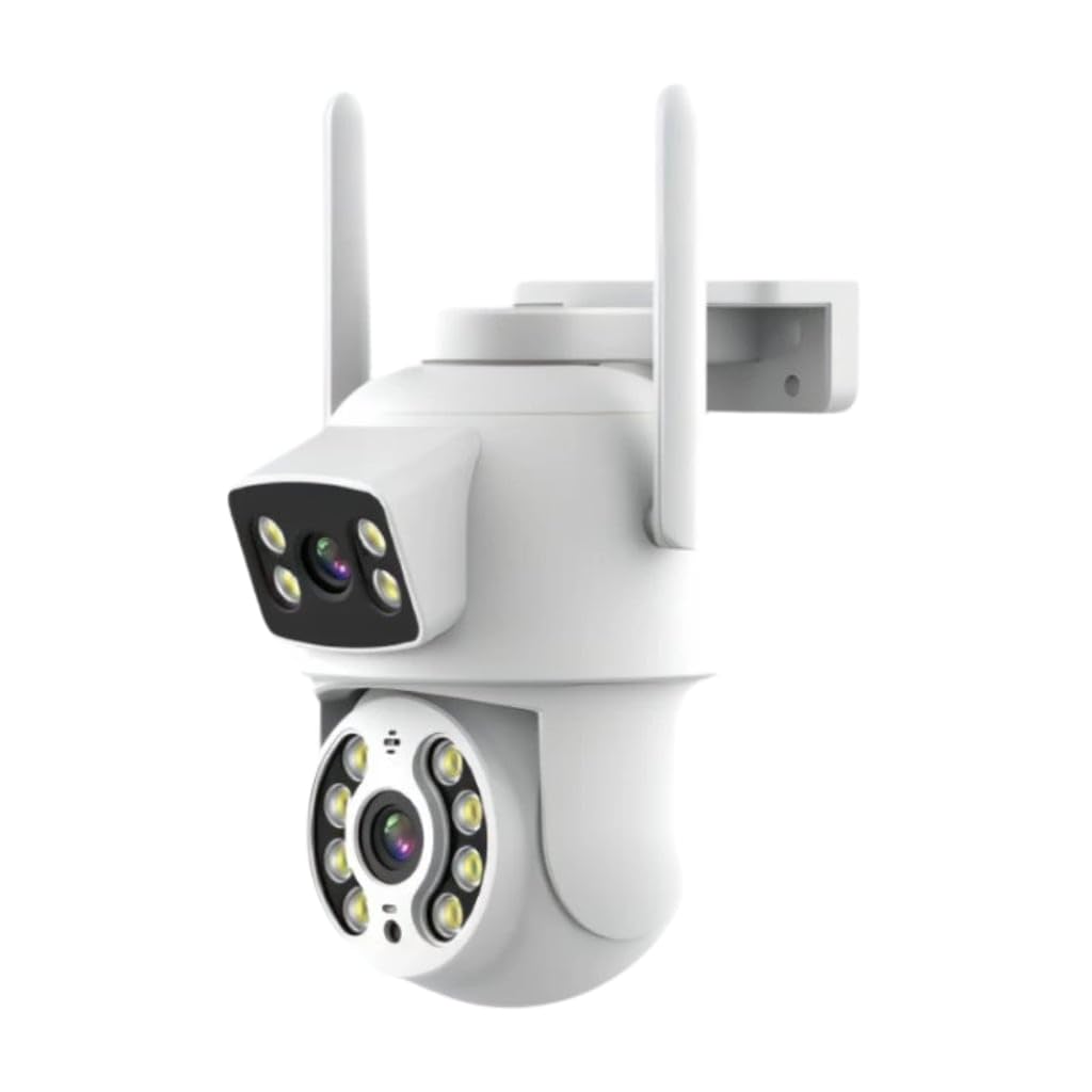 Caméra de surveillance extérieure WiFi NA1 Double Tuya - Smart Home Outdoor Caméra IP avec Wi-Fi, Local/Cloud Storage