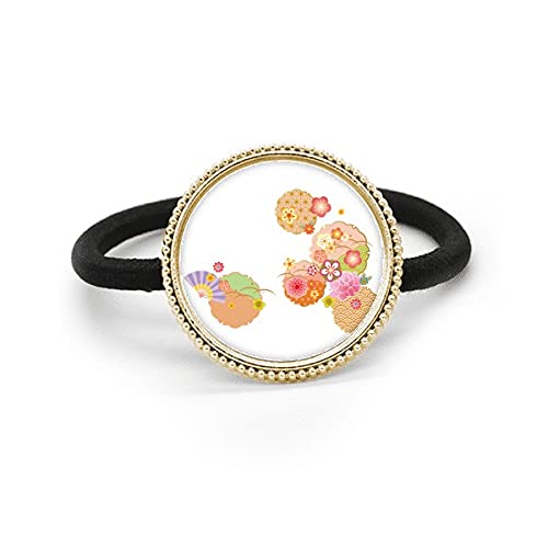Éventail pliant en métal argenté Sakura robuste, grand éventail de poche avec élastique caoutchouc