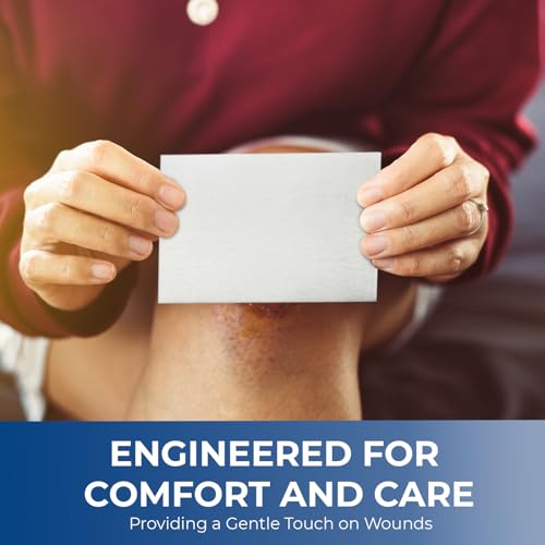 image for MED PRIDE Sterile Non Stick Pads for Wound Care and Wounds, Highly Abs