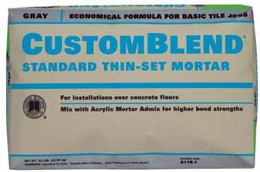 Custom Building Products CustomBlend Gray Thin-Set Mortar