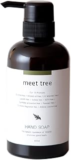 ハンドソープ ヒノキの香り 400ml meet tree（ミートツリー）｜ひのき 桧 檜 精油 石鹸 せっけん 液体ハンドソープ 植物性 ボタニカル 保湿 乾燥 BGフリー