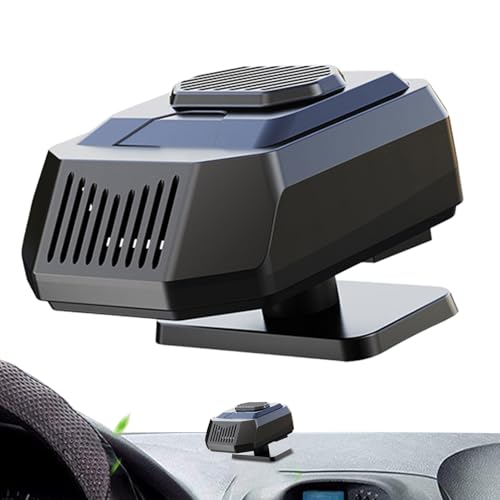 Calentador de ventana de automóvil, Calentador de automóvil portátil, portátil para coche con descongelador de ventana de calentamiento rápido de 12V/24V | Ventilador de refrigeración,