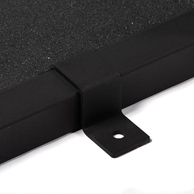 Titan Fitness Full Deadlift Platform, 8FT x 4FT Bolt-Together Steel Frame with 8 Pack Rubber Tiles, Olympic Strength Training Dedicated Lifting Space, Protects Floor, Weights, Bar, Includes Band Pegs