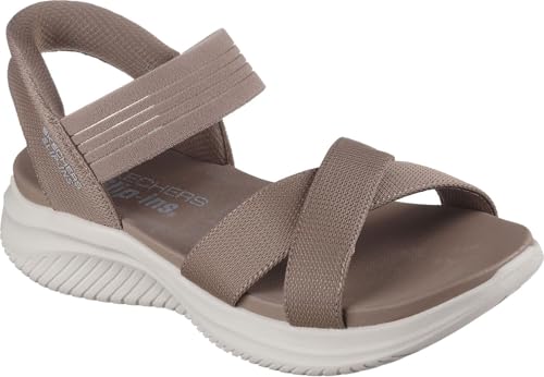 Skechers - Womens Ultra Flex 3.0 - Never Netter Slip On Shoes, Color Mocha, Size: 10 M US